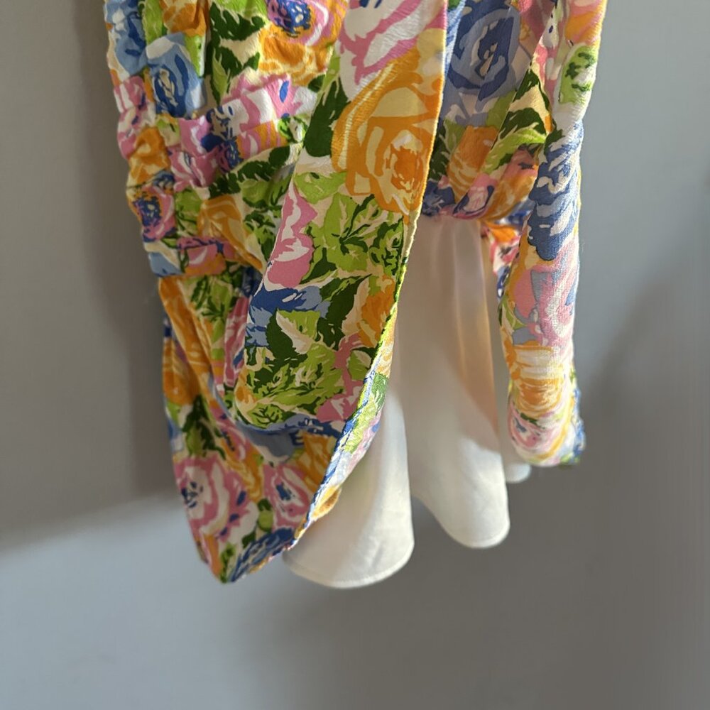 Zara Floral Mini Dress Size XS - Picture 9 of 10